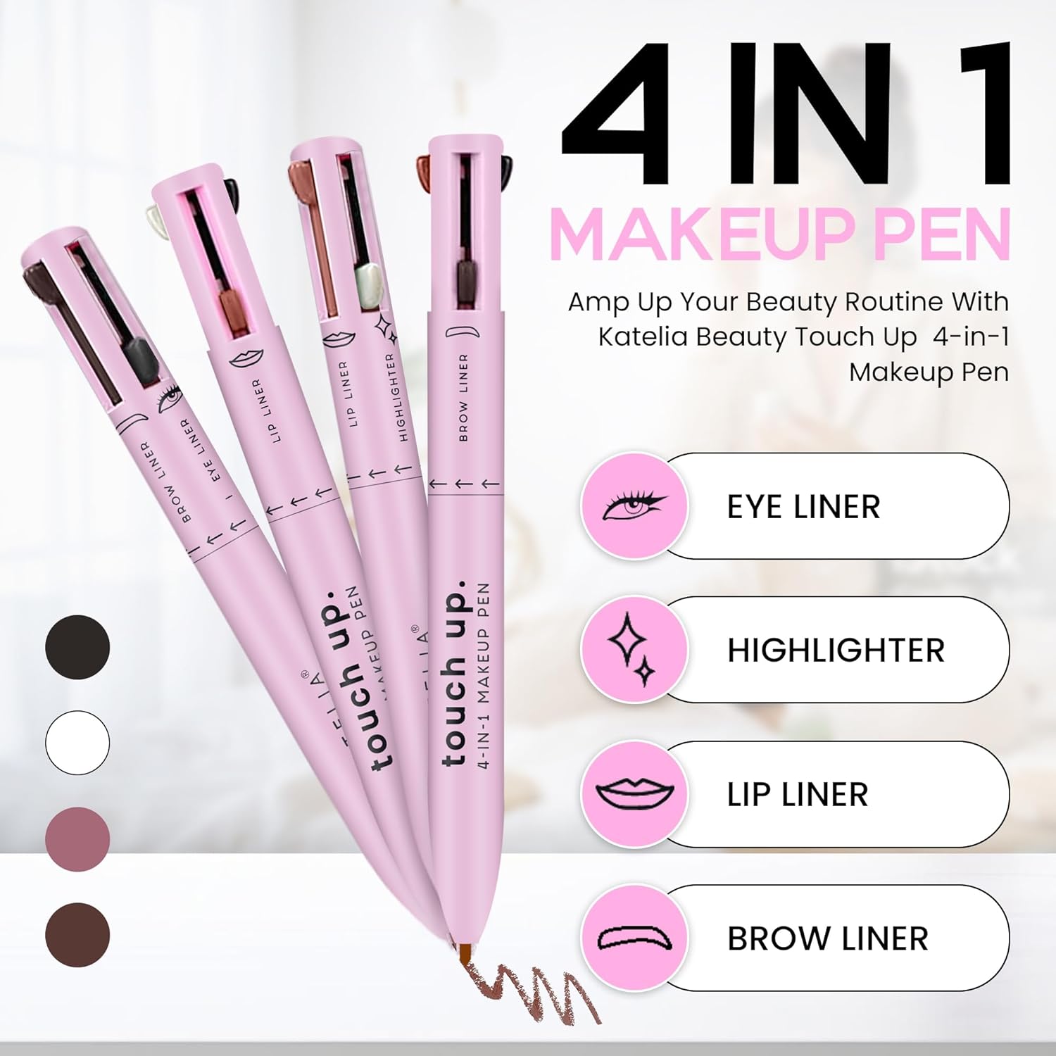 Delineador Todo en Uno: GlamLiner 4X